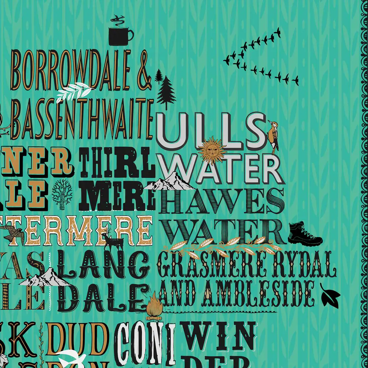 13 Valleys - Lake District Print - Image 4