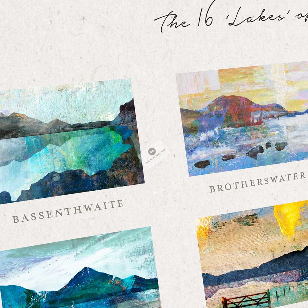 16 Lakes  - Lake District Print - Image 4