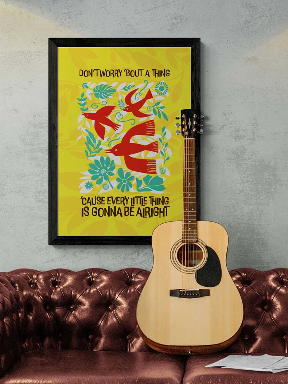 3 Little Birds - Music Print - Image 5