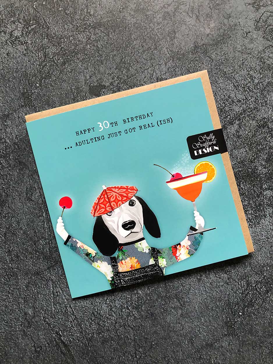 30th Birthday Card- Blank Card