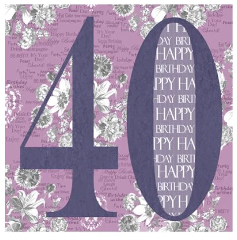 40th Birthday Card
