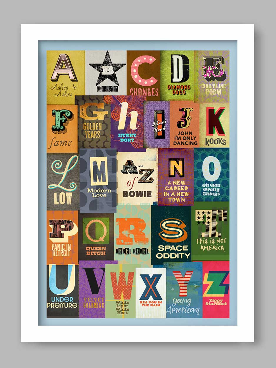 A-Z of Bowie - Music Print - Image 2