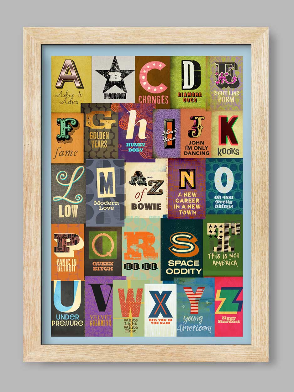 A-Z of Bowie - Music Print - Image 3