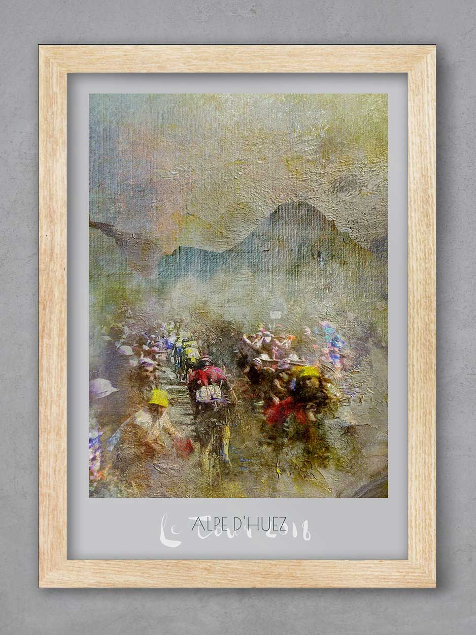 Alpe d'Huez Stage 12 - Cycling Print - Image 3