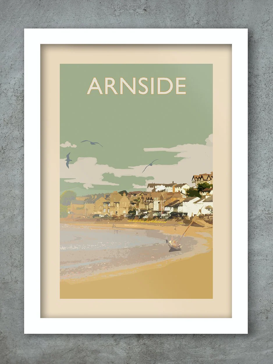 Arnside Retro - Lake District Print - Image 2