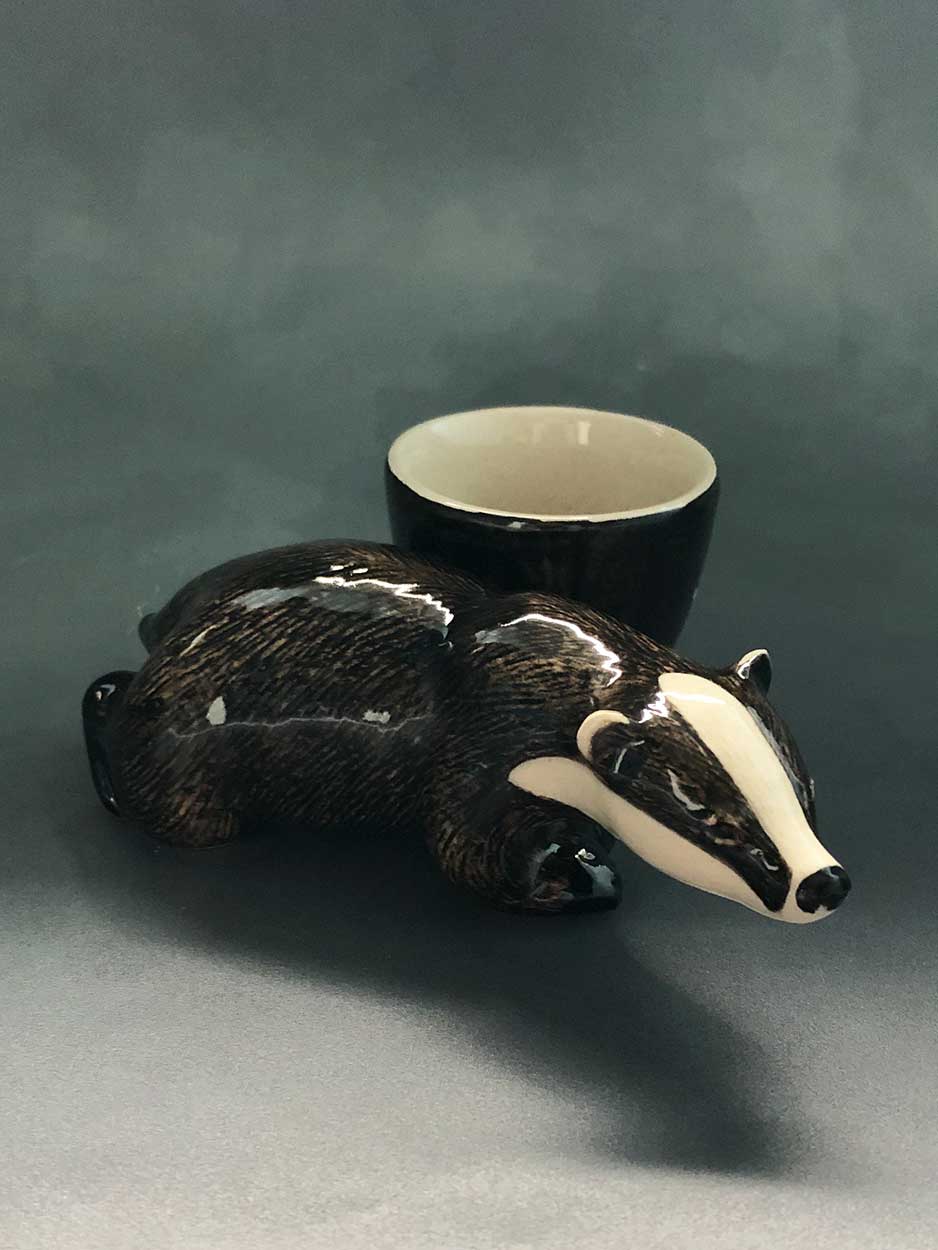 Badger Egg Cup by Quail Ceramics