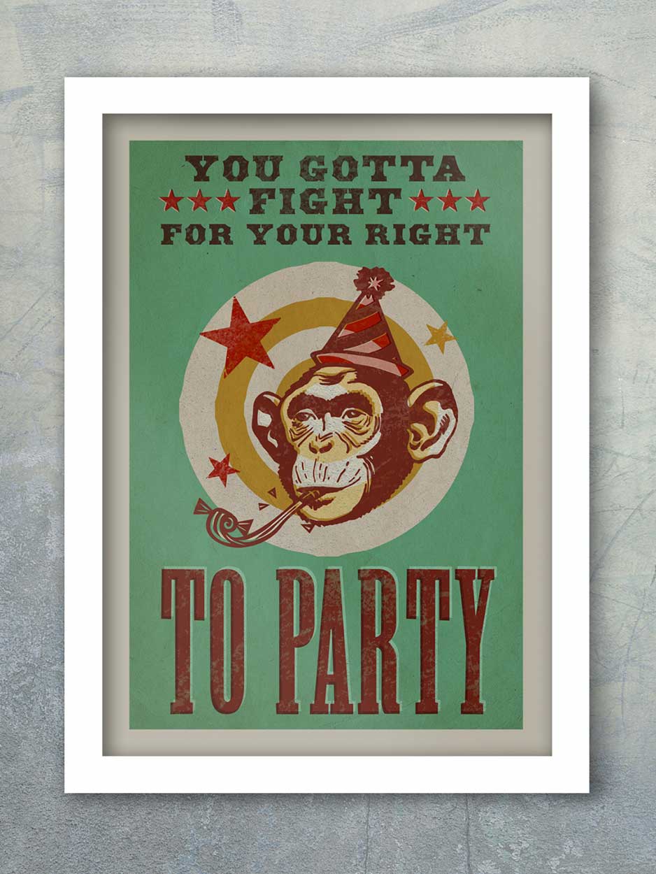Beastie Boys Fight For Your Right - Music Print - Image 2