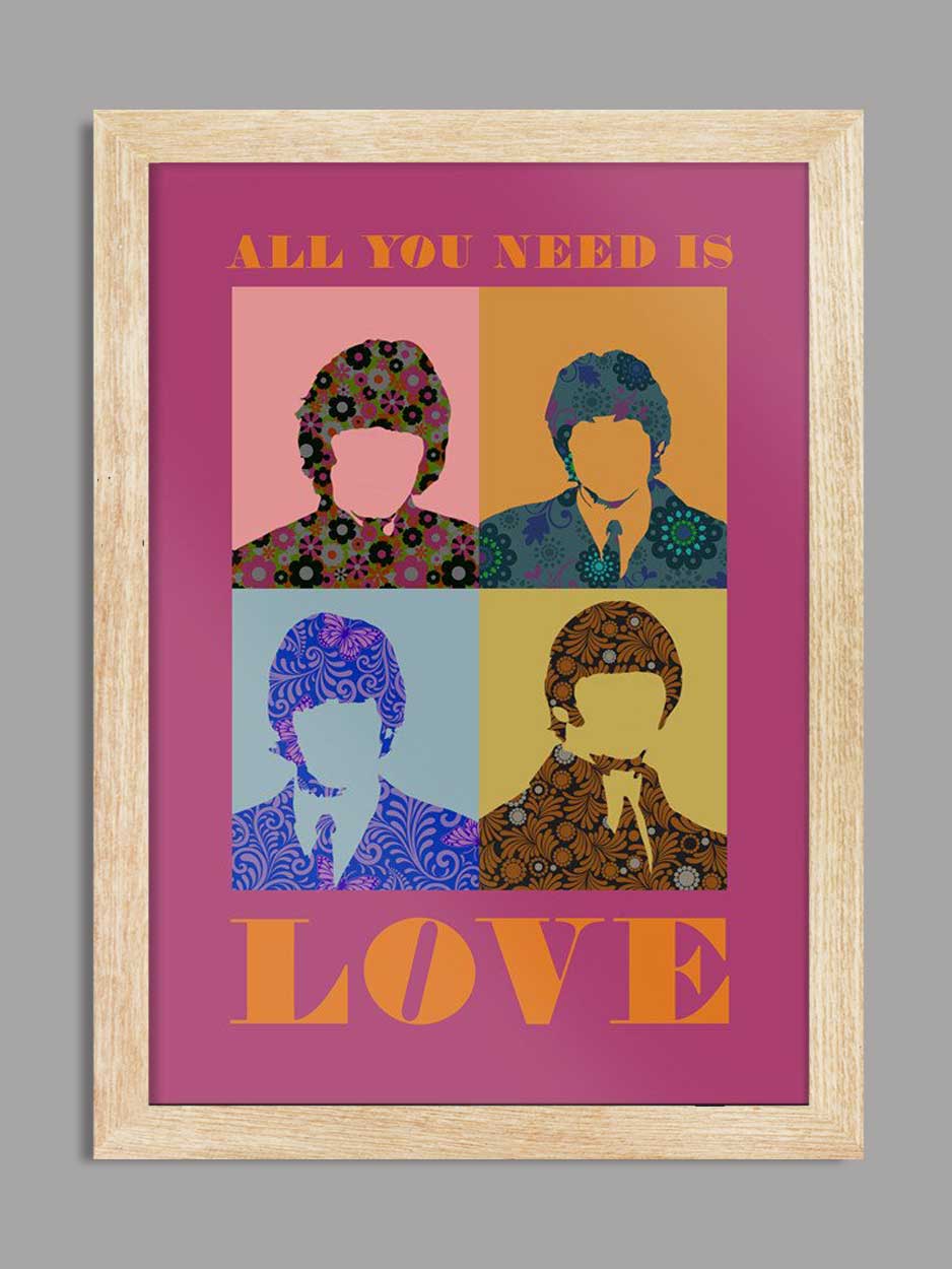 Beatles All You Need is Love - Music Print - Image 3