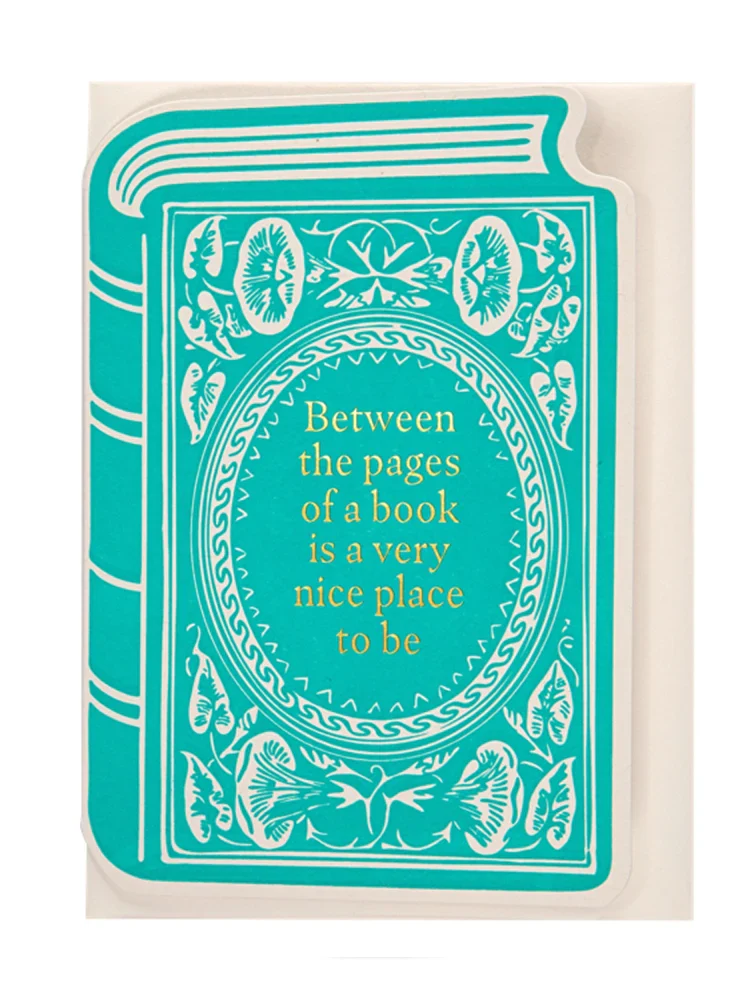 Between The Pages Of A Book - Cut Out Card