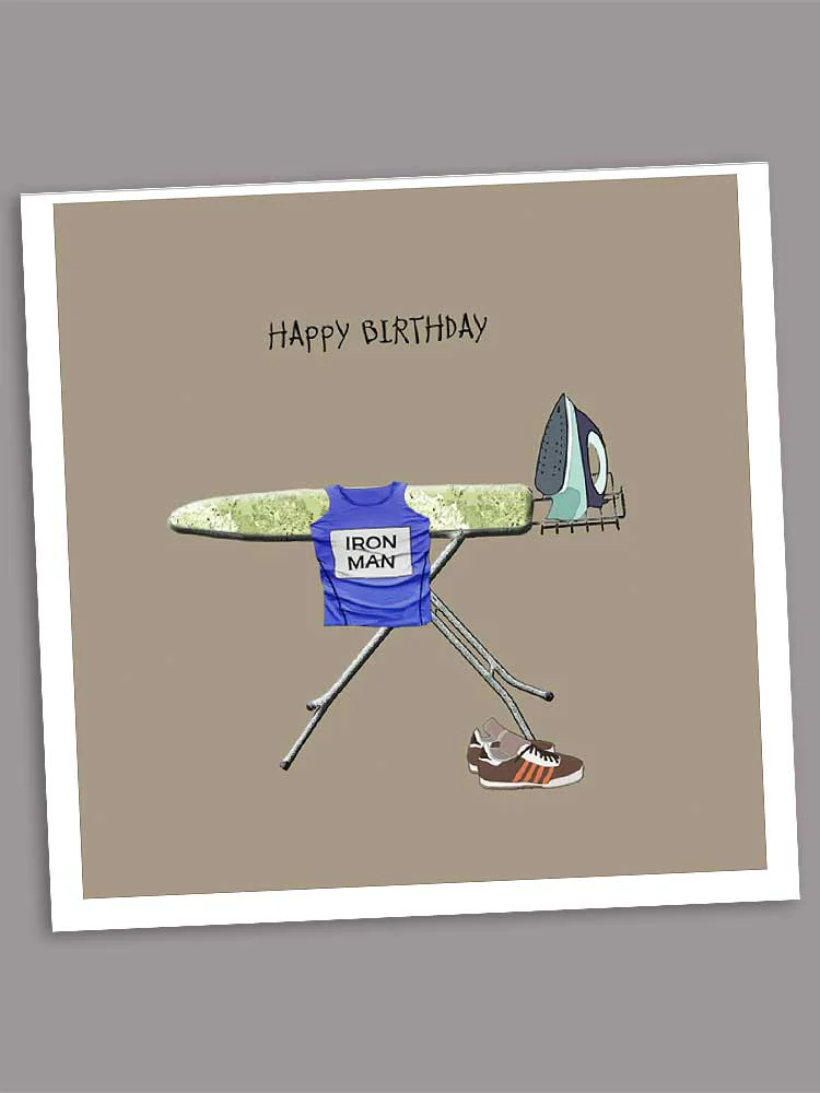 Happy Birthday Iron Man - Blank Card