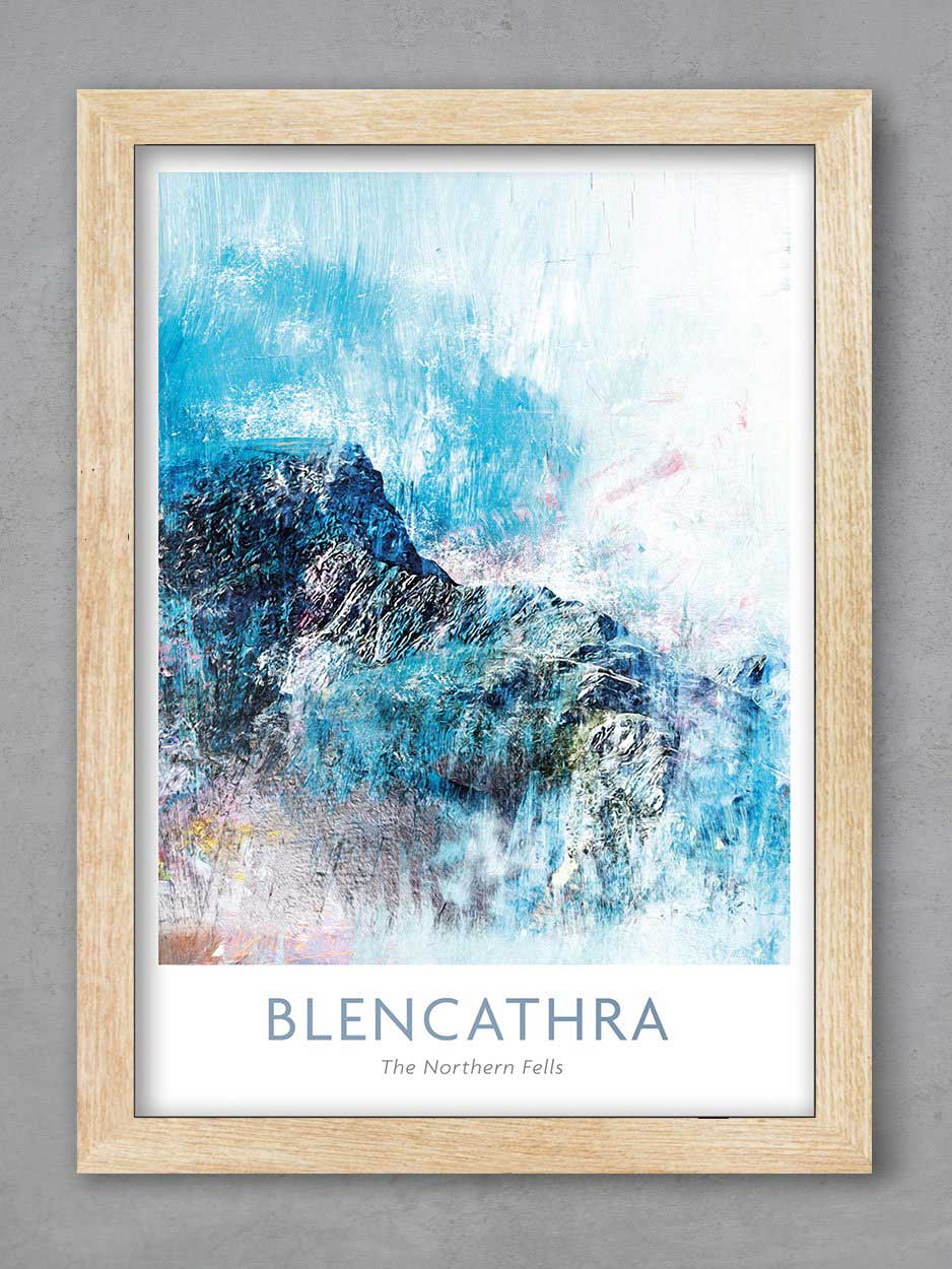 Blencathra and Sharp Edge Abstract - Lake District Print - Image 3