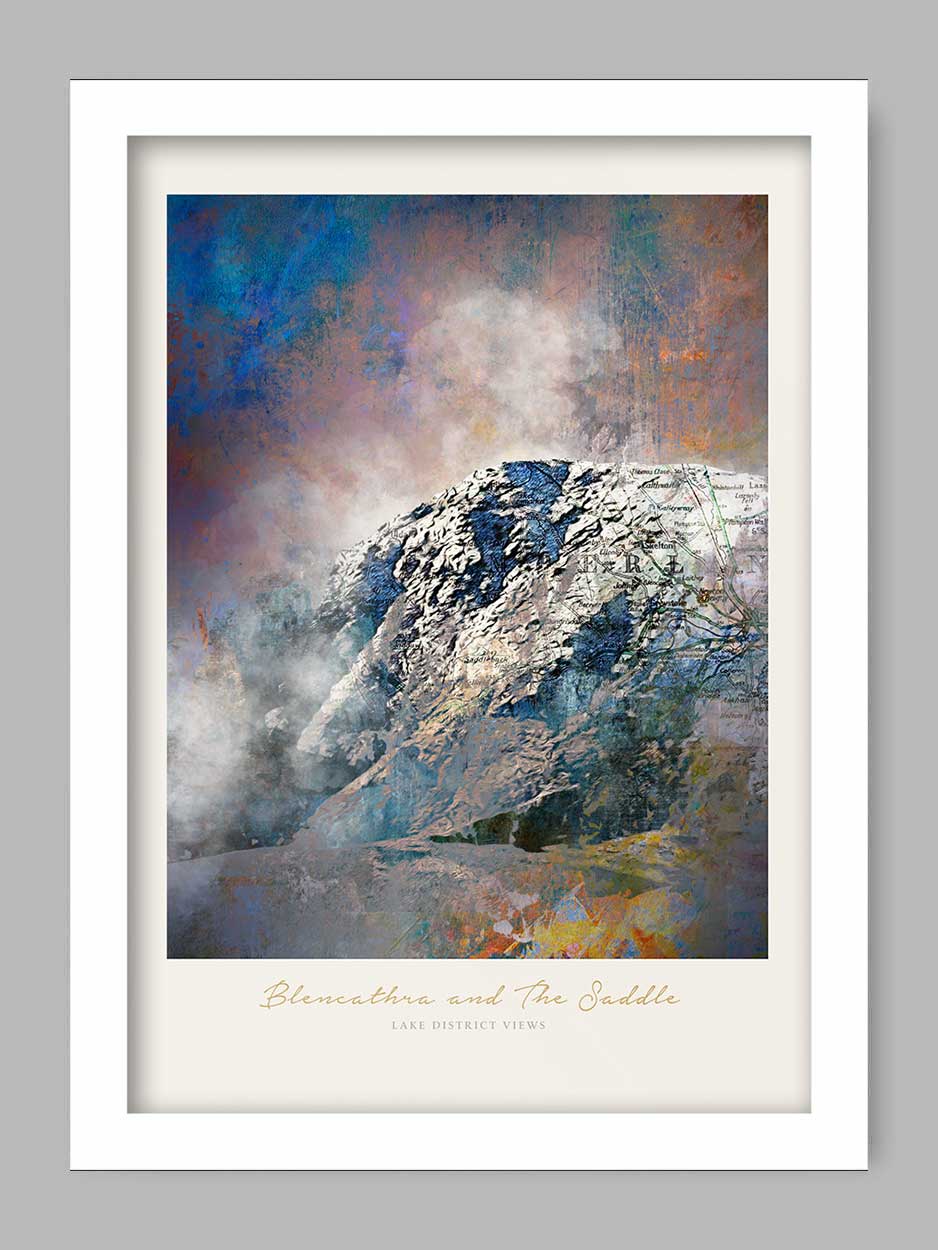 Blencathra and the Saddle - Lake District Print - Image 2