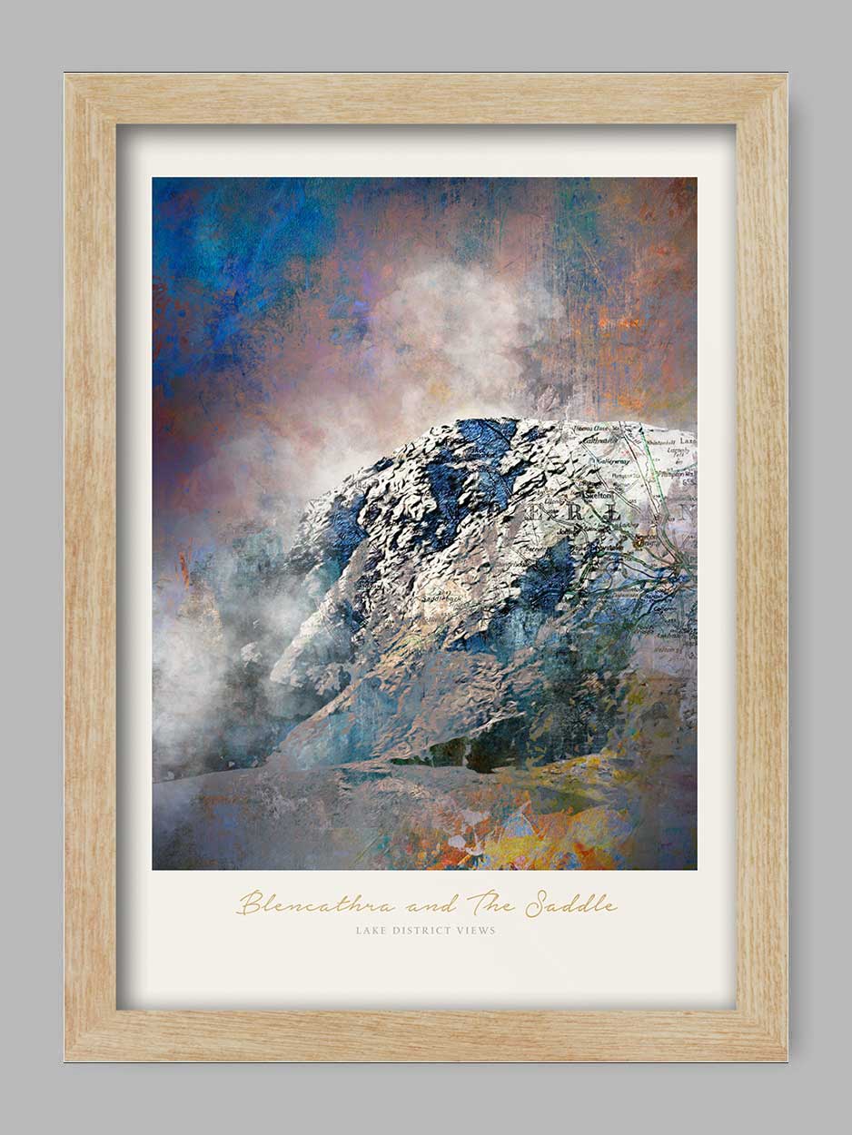 Blencathra and the Saddle - Lake District Print - Image 3