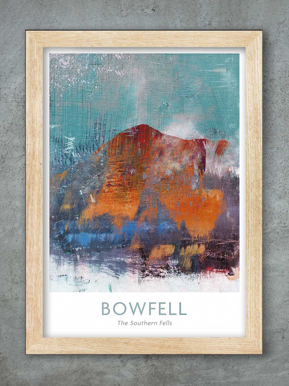 Bowfell Abstract - Lake District Print - Image 3