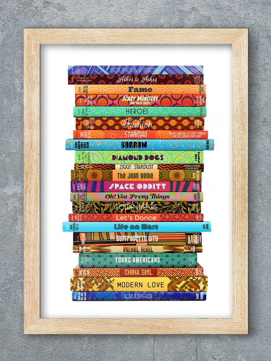 Bowie by the book - Music Print - Image 3