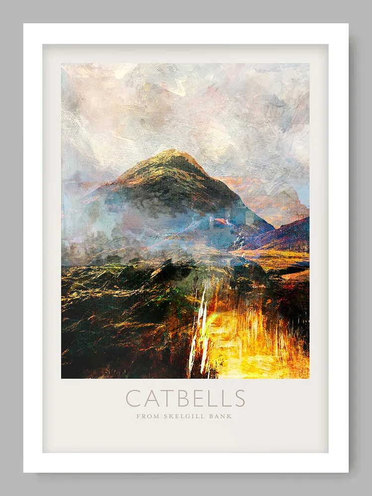 Catbells from Skelgill Bank - Lake District Print - Image 2
