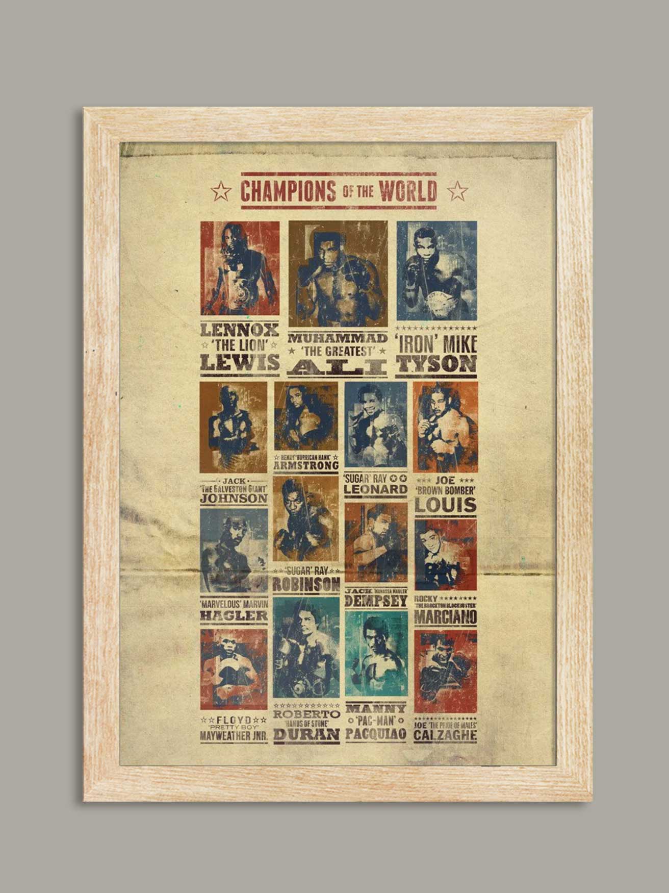 Boxing Poster Print - Champions of the World - Image 3