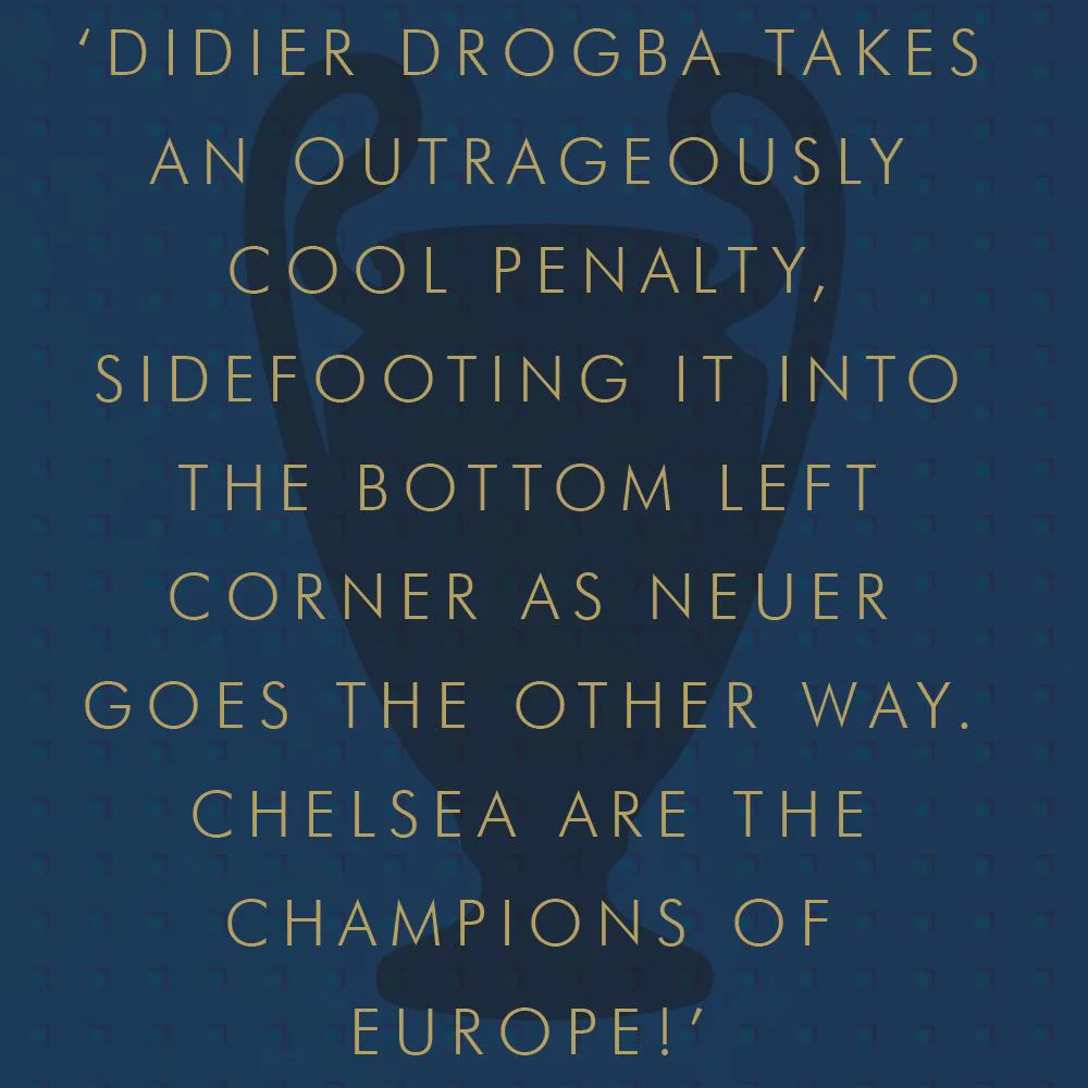 Chelsea 2011-12 Champions League Winners - Football Print - Image 5