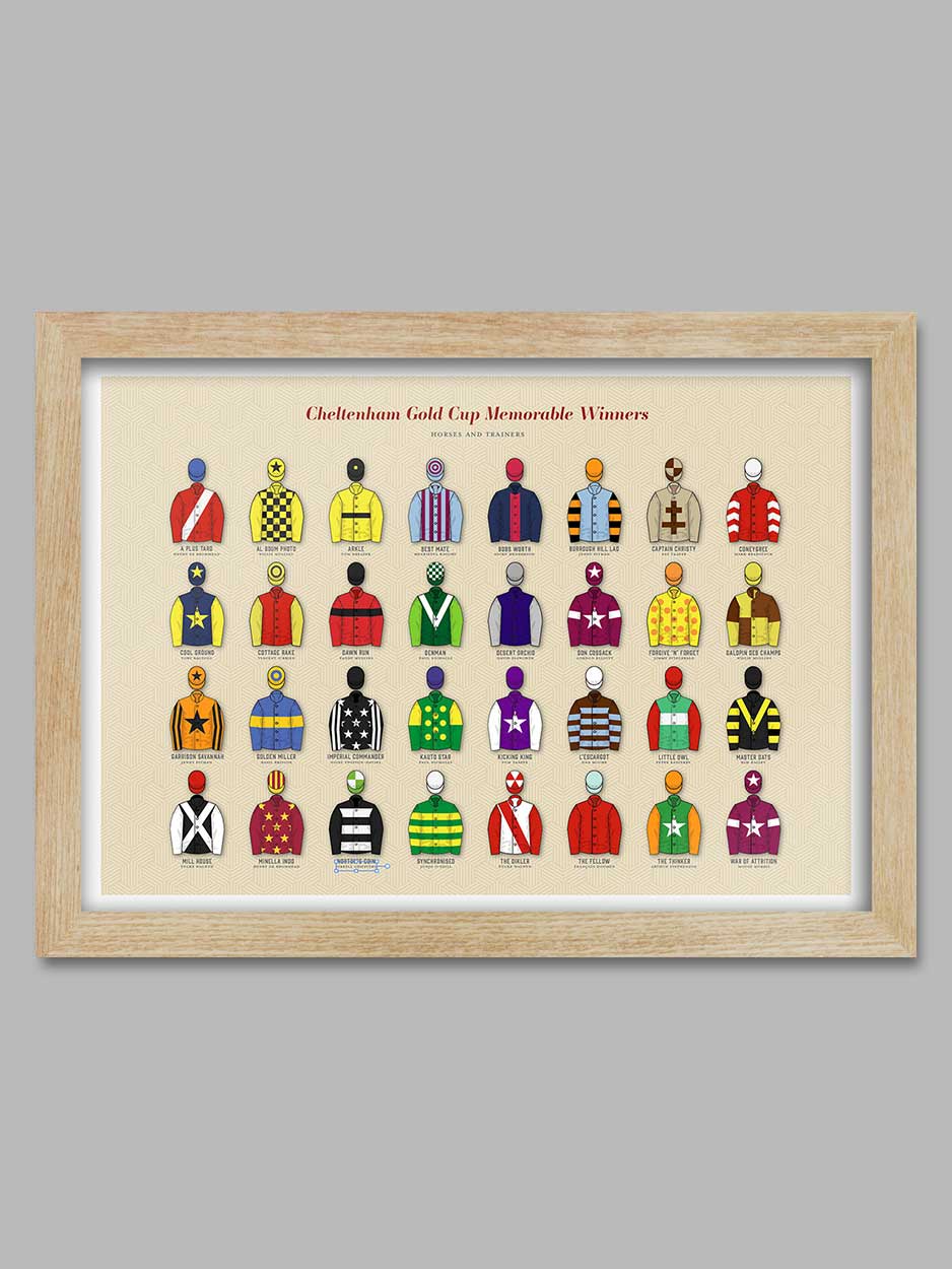 Cheltenham Gold Cup Memorable Winners - Horse Racing Print - Image 3