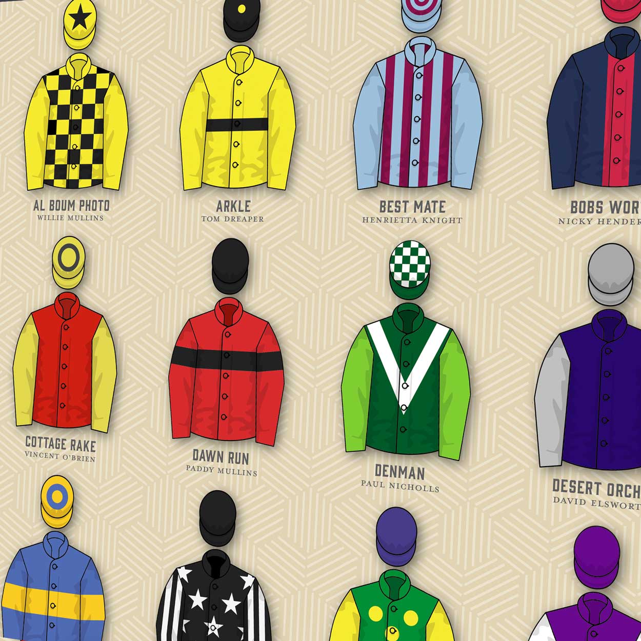 Cheltenham Gold Cup Memorable Winners - Horse Racing Print - Image 5