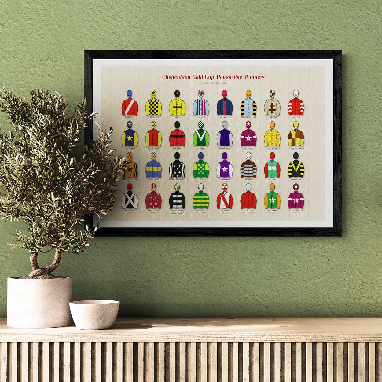Cheltenham Gold Cup Memorable Winners - Horse Racing Print - Image 6