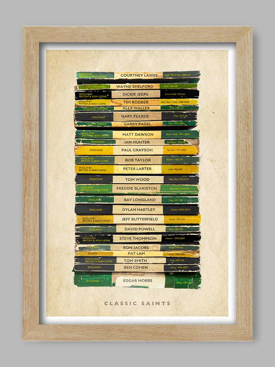 Classic Saints - Rugby Print - Image 3