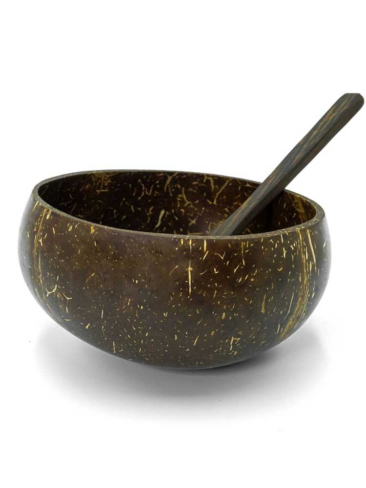 Coconut Bowl & Spoon Set - Image 3