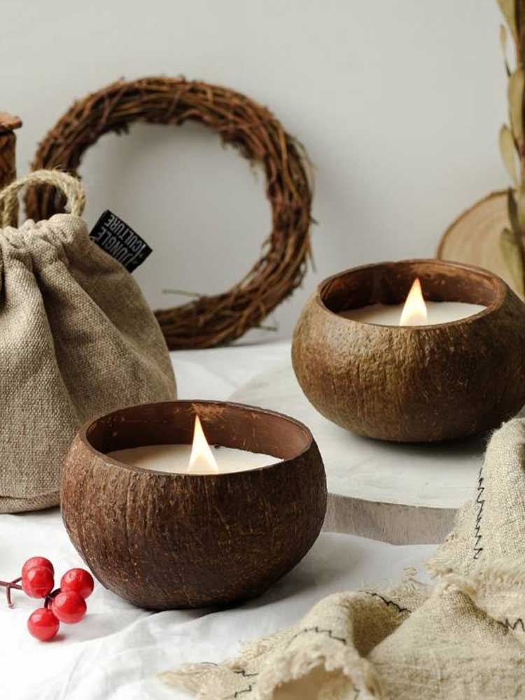 Coconut Shell Candle
