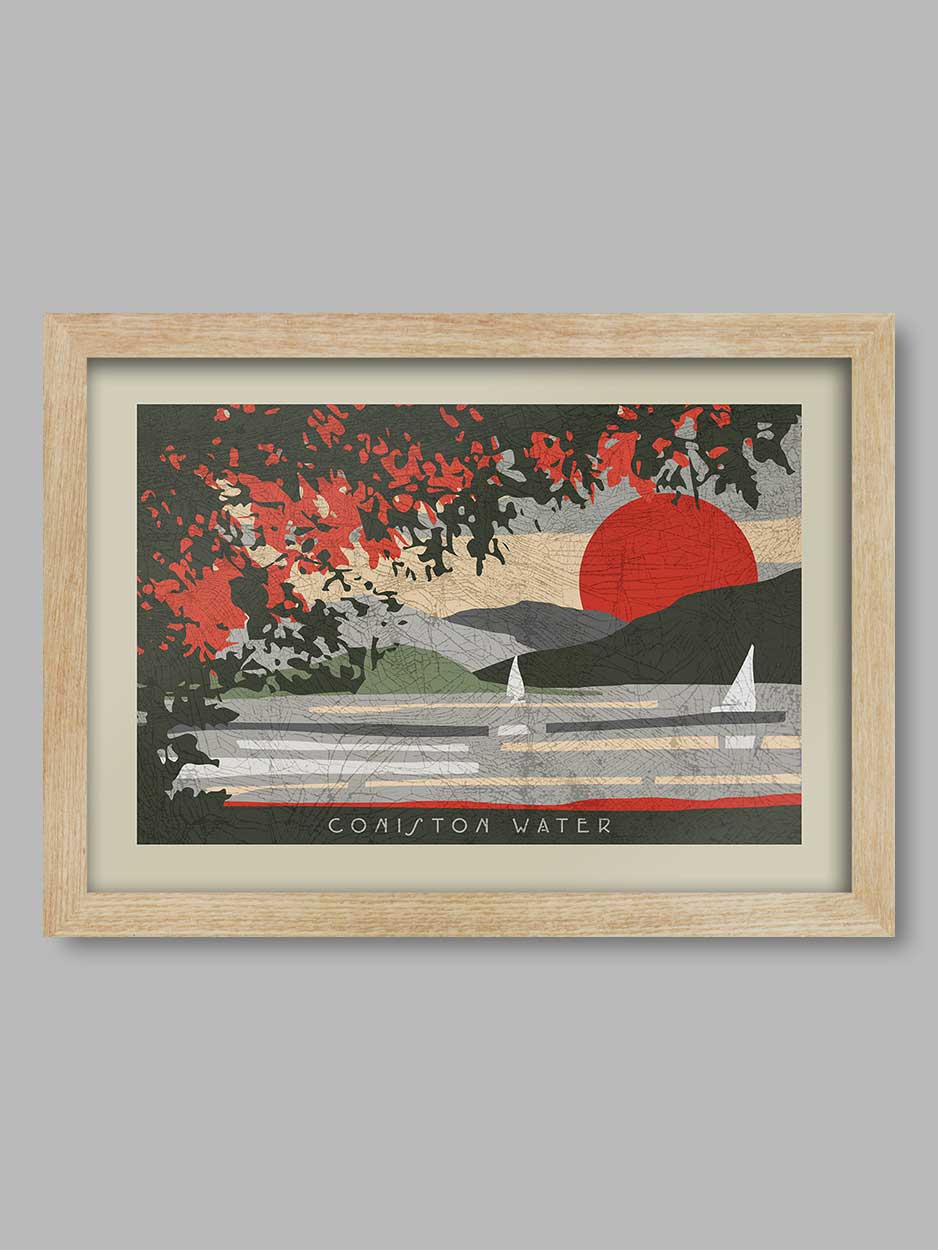 Coniston Water Sunset - Lake District Print - Image 3