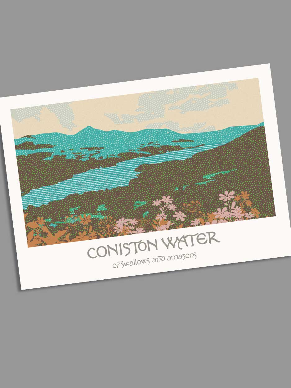 Coniston Water, of Swallows and Amazons - Blank Greeting Card