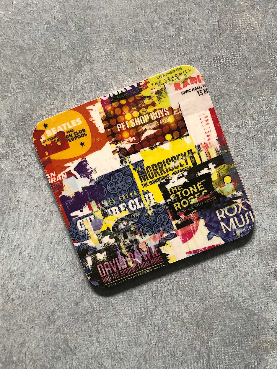 Bands Coaster No.2 Designed by The Northern Line