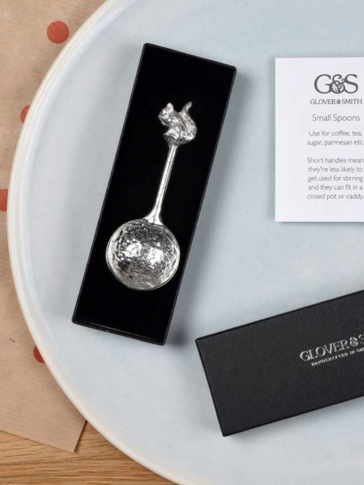 Pewter Small Spoon - Squirrel
