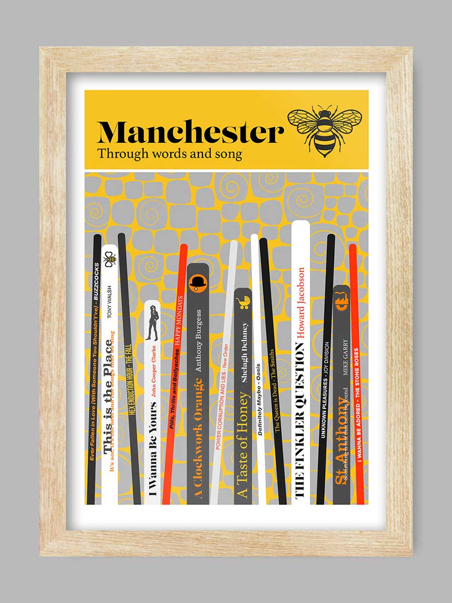 Manchester Through Words and Song Print - Image 3