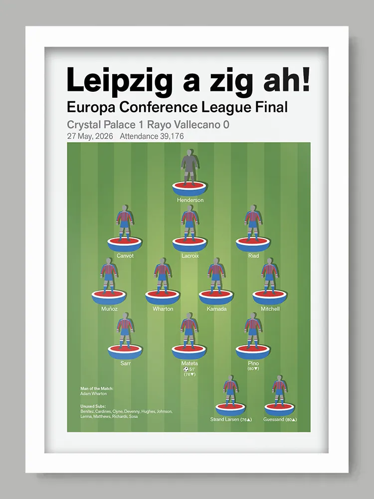 Crystal Palace - Europa Conference League Final Print - Image 3