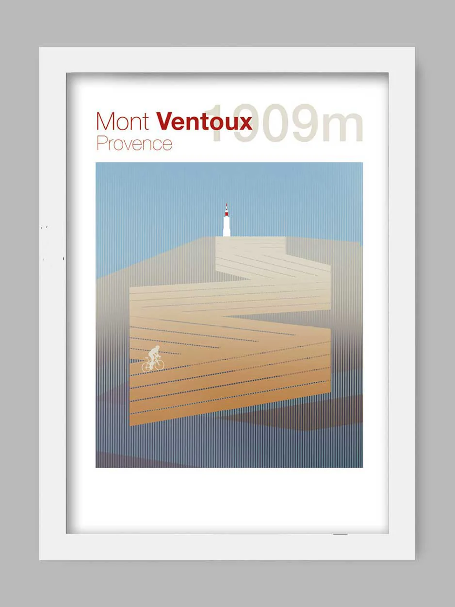 Mont Ventoux - Cycling Climb Print - Image 2