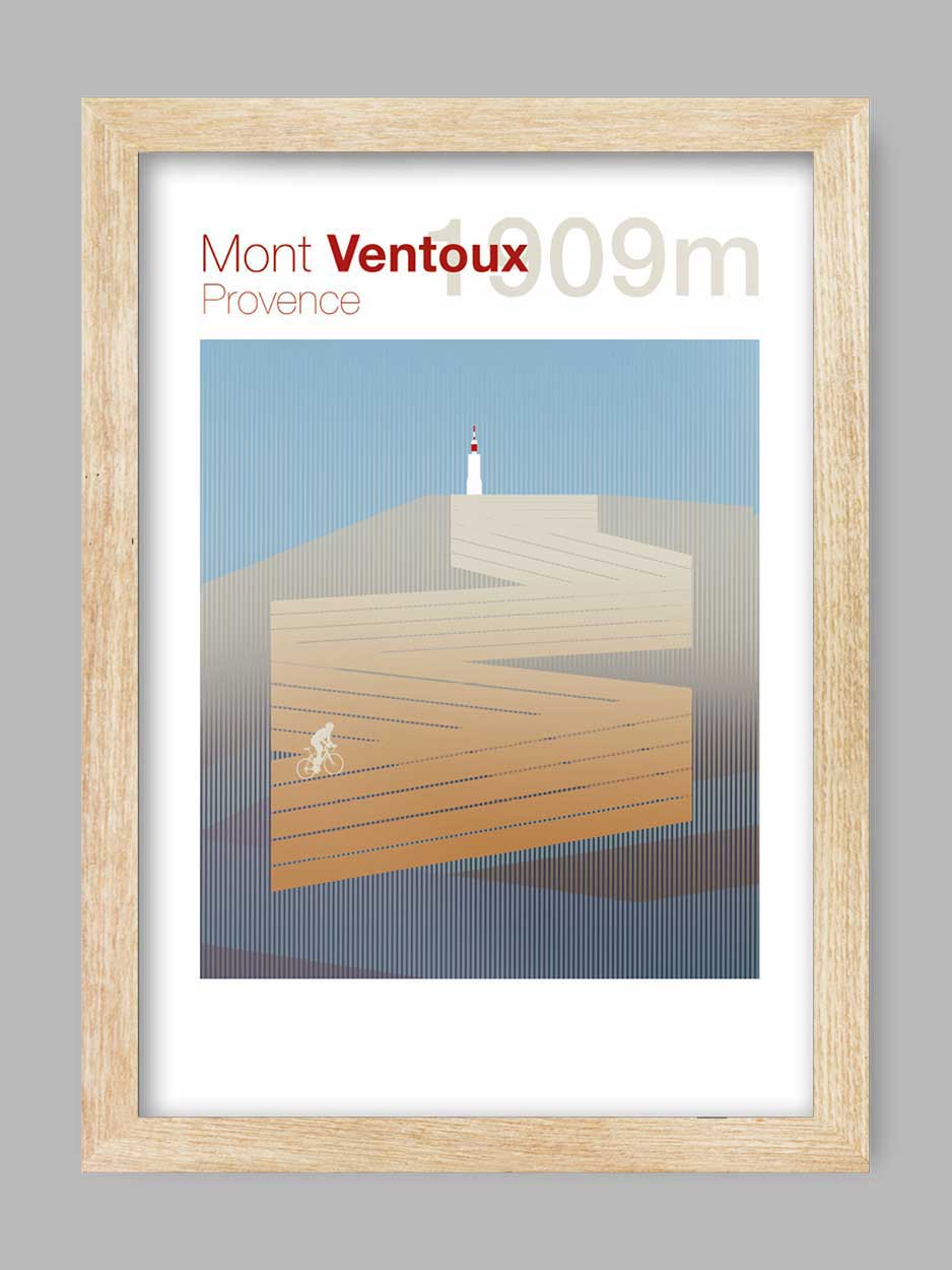 Mont Ventoux - Cycling Climb Print - Image 3