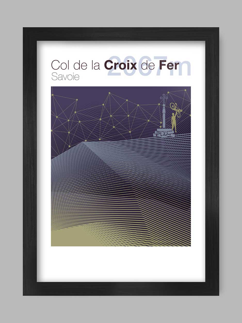 Col de la Croix de Fer - Cycling Climb Print