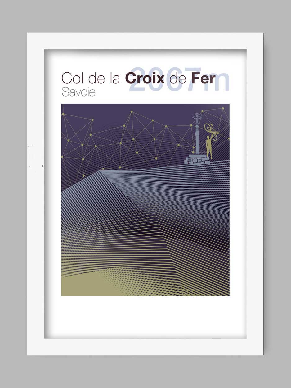 Col de la Croix de Fer - Cycling Climb Print - Image 2