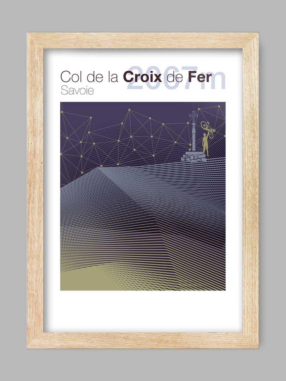 Col de la Croix de Fer - Cycling Climb Print - Image 3