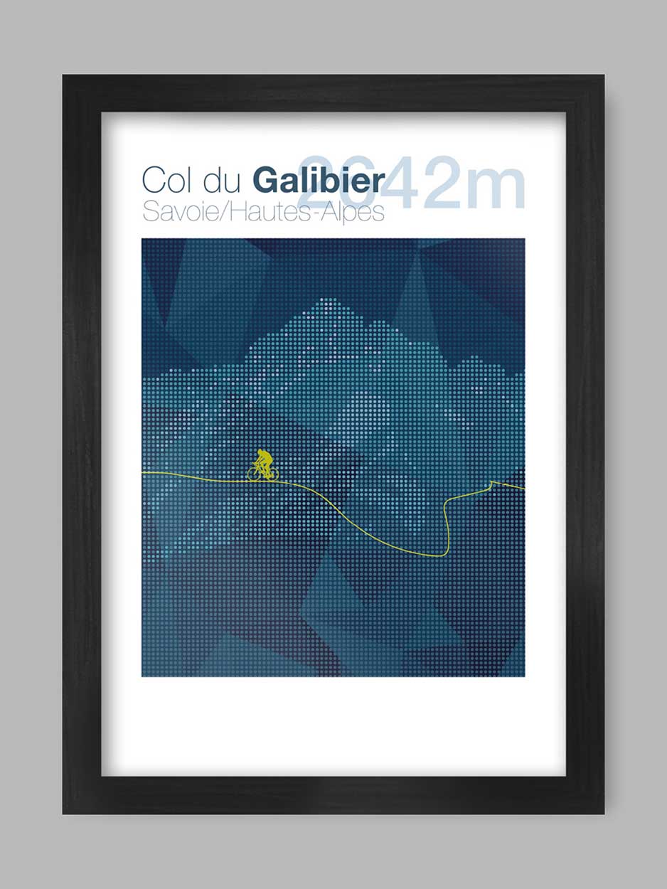 Col du Galibier - Cycling Climb Poster