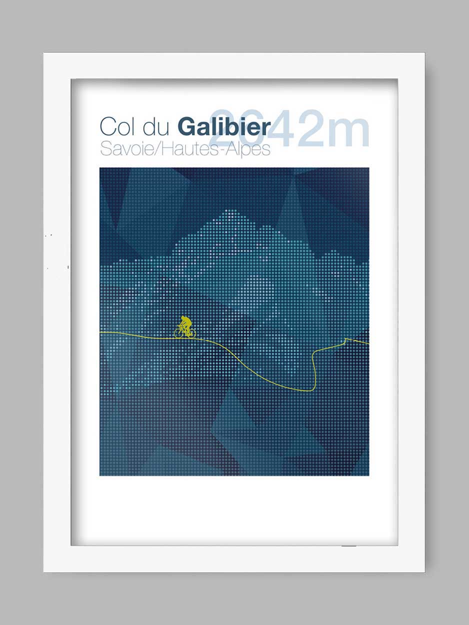 Col du Galibier - Cycling Climb Poster - Image 2