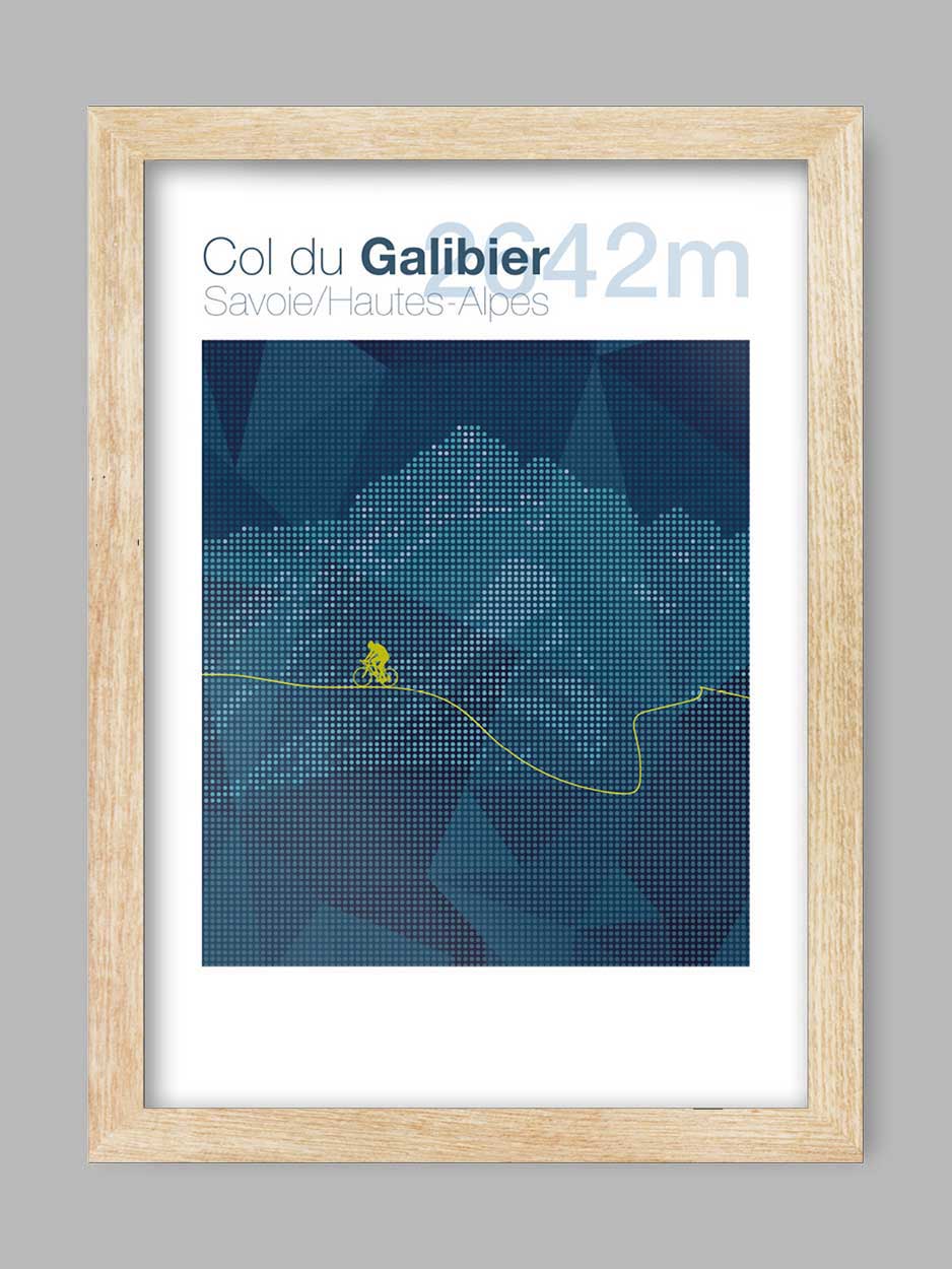 Col du Galibier - Cycling Climb Poster - Image 3