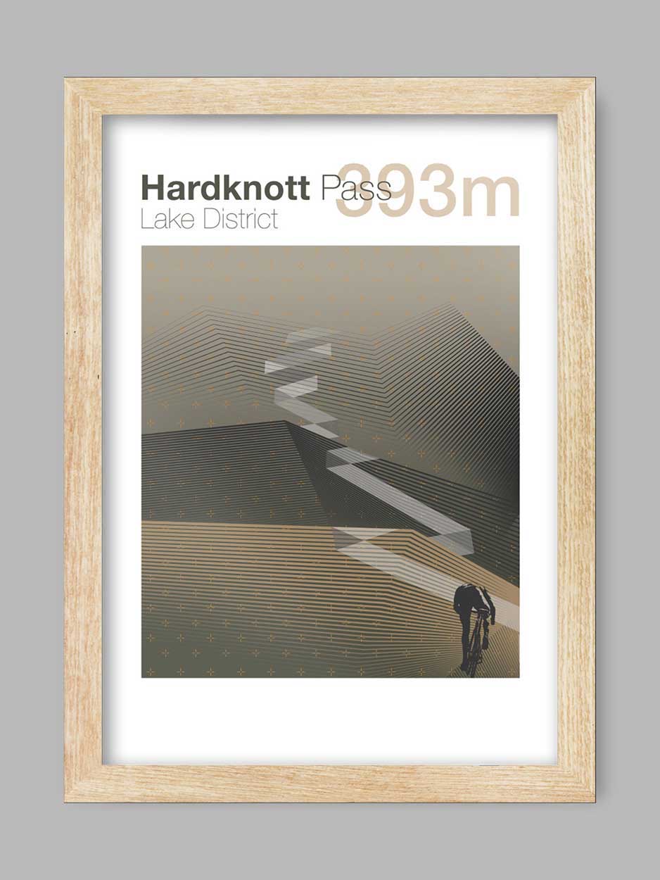 Hardknott Pass - Cycling Climb Poster - Image 3