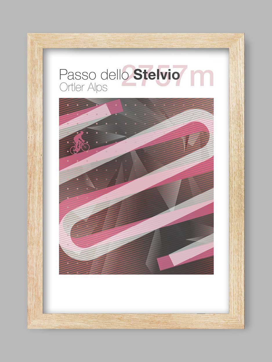 Passo Dello Stelvio - Cycling Climb Print - Image 3