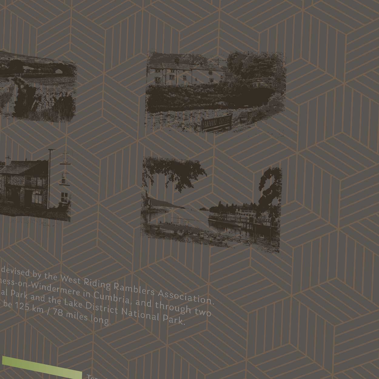 Dales Way Poster Print - Dark Grey - Image 5