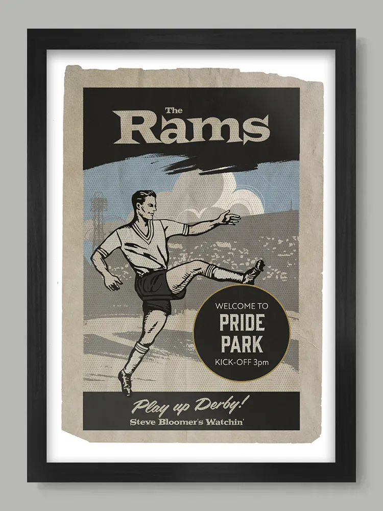 Derby County - Football Print