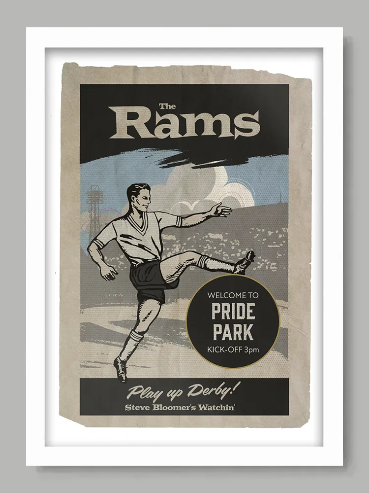 Derby County - Football Print - Image 2
