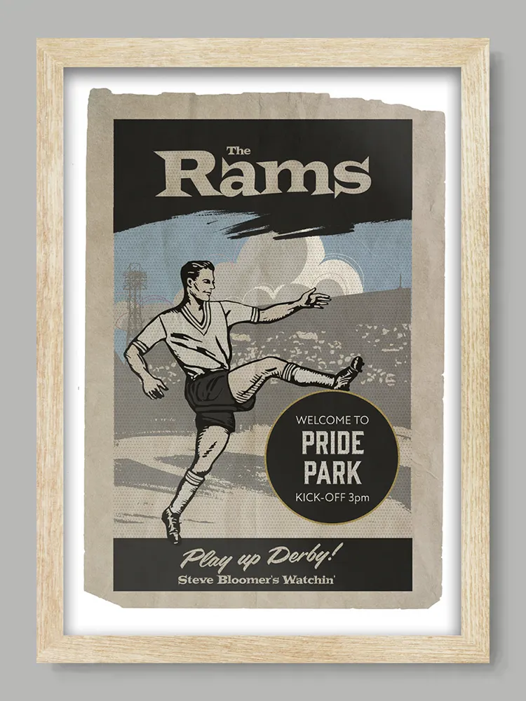 Derby County - Football Print - Image 3