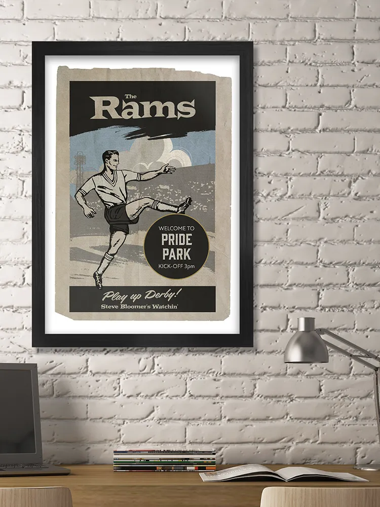 Derby County - Football Print - Image 5