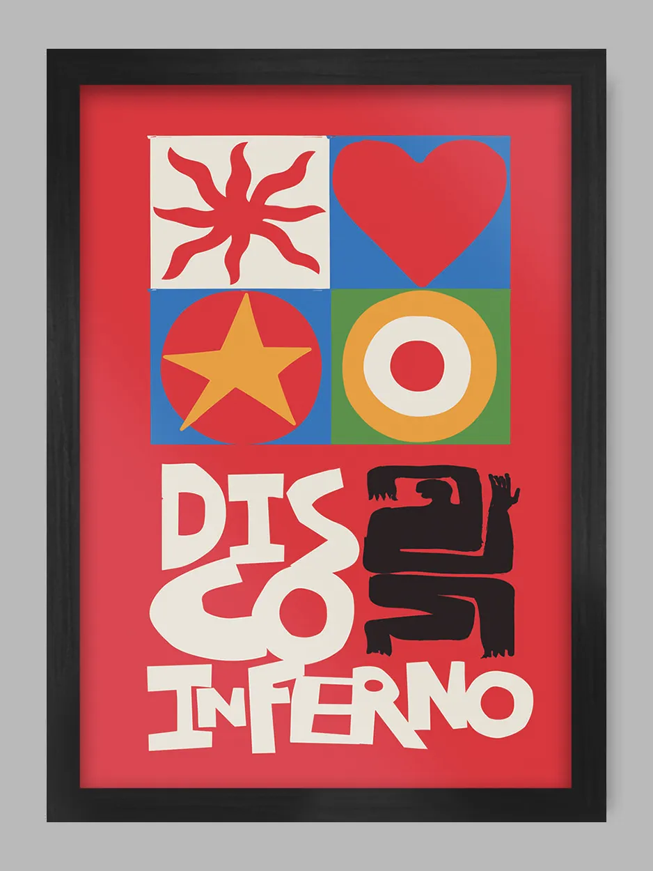 Disco Inferno - Music Print